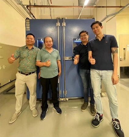 LIB dikirimkan proyek peralatan uji Panel fotovoltaik surya kustom untuk Institut SERIS