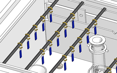 Beragam konfigurasi dudukan sampel untuk memenuhi persyaratan pengujian yang berbeda-ruang uji semprotan garam LIB