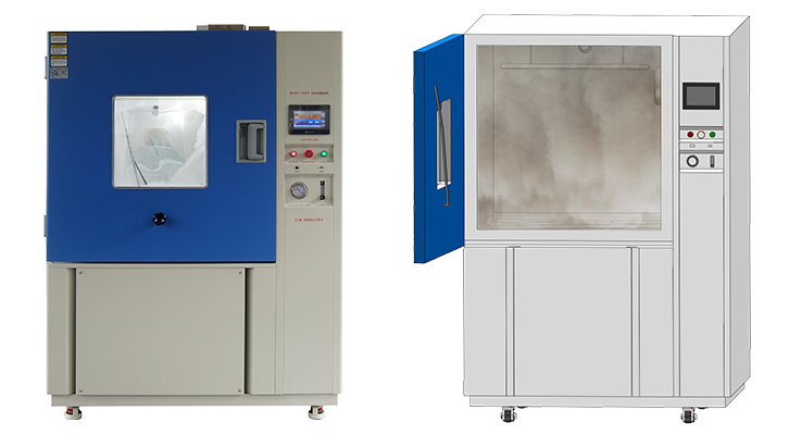 Sistem sirkulasi udara dari ruang uji debu